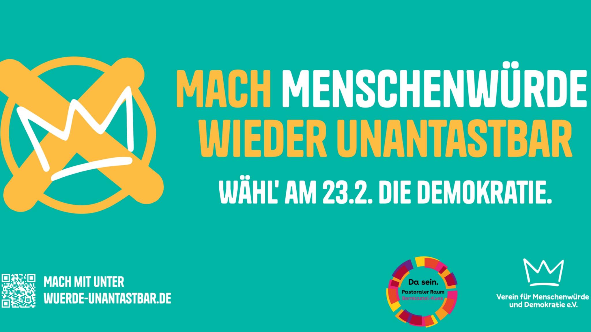 20250127 Mach Menschenwürde wieder unantastbar